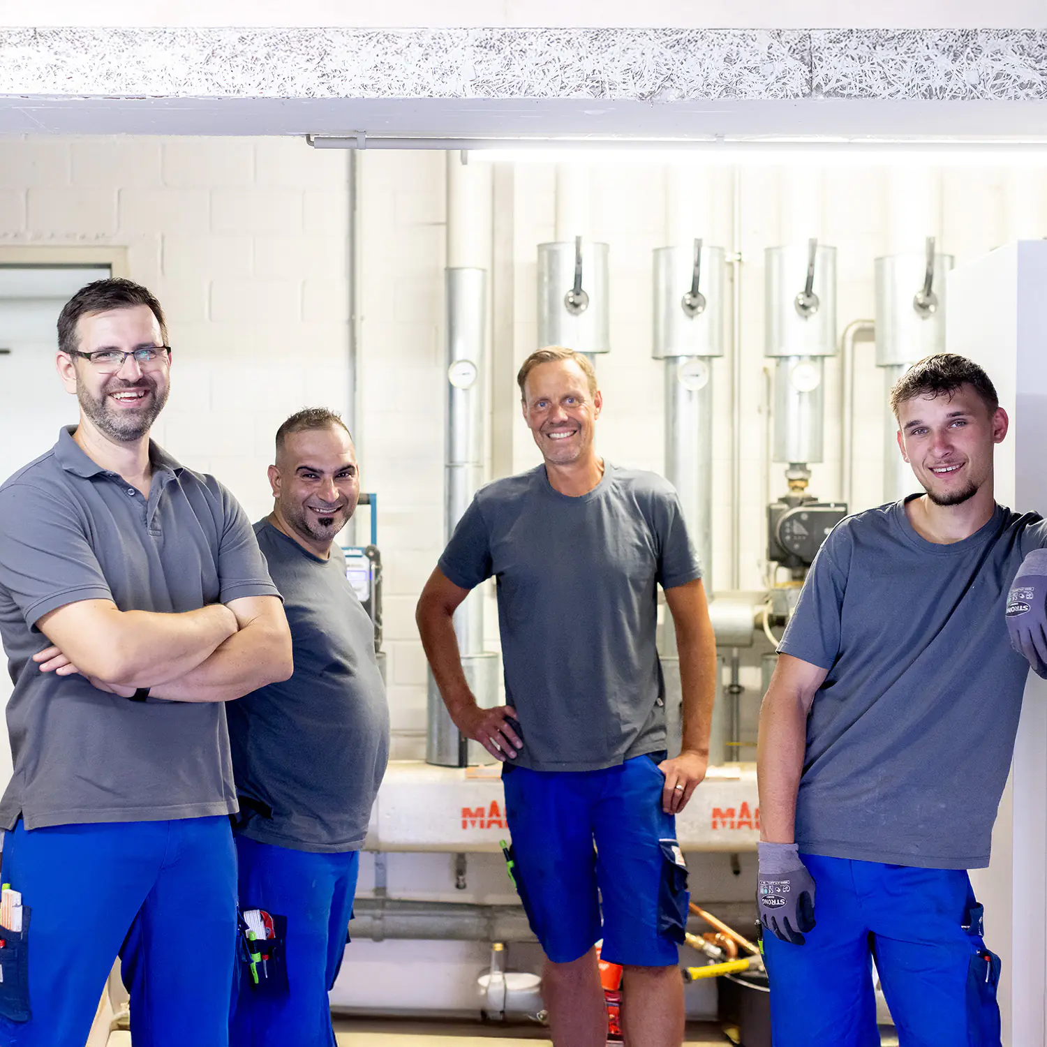 eissele heizungsanlagen teamarbeit heizraum installation